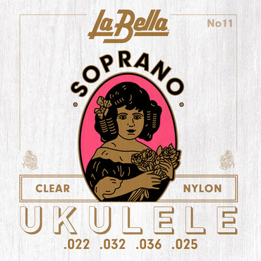 La Bella 11 Soprano Ukulele Clear Nylon 0
